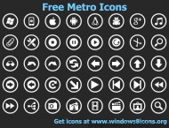 Free Metro Icons screenshot